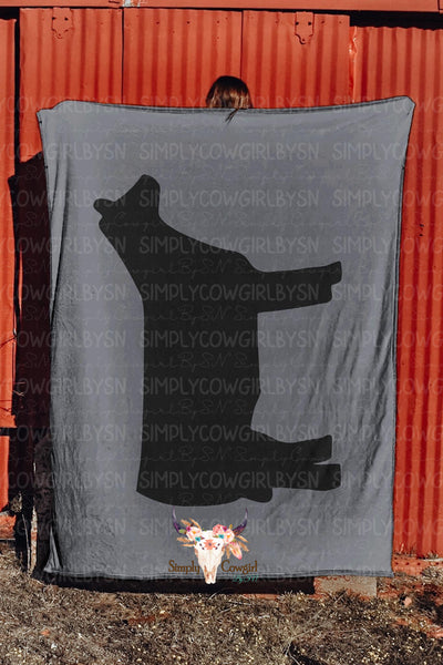 Livestock Plush Throw
