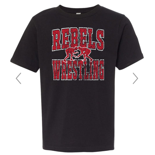 Rebels Wrestling Gildan Heavy Cotton Short Sleeve -Youth