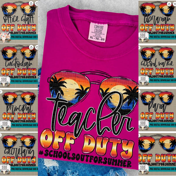 Off Duty - School Staff Shirts
