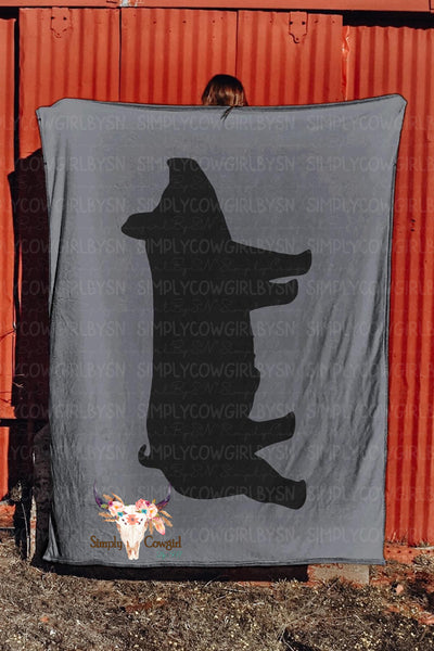 Livestock Plush Throw