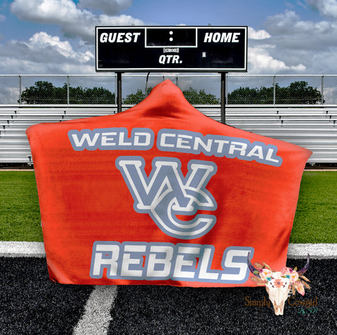 🩵Weld Central HOODED Fleece Stadium BLANKETS❤️