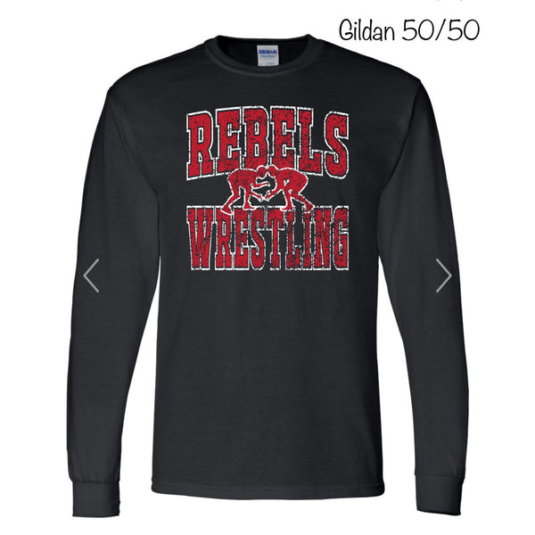 WCMS Rebels Wrestling Gildan 50/50 Blend Long Sleeve - Adult Unisex