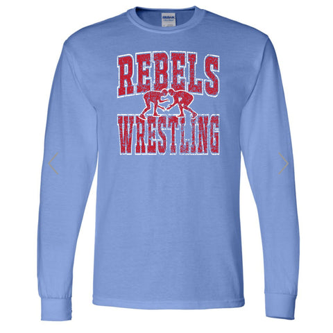 WCMS Rebels Wrestling Gildan 50/50 Blend Long Sleeve - Adult Unisex