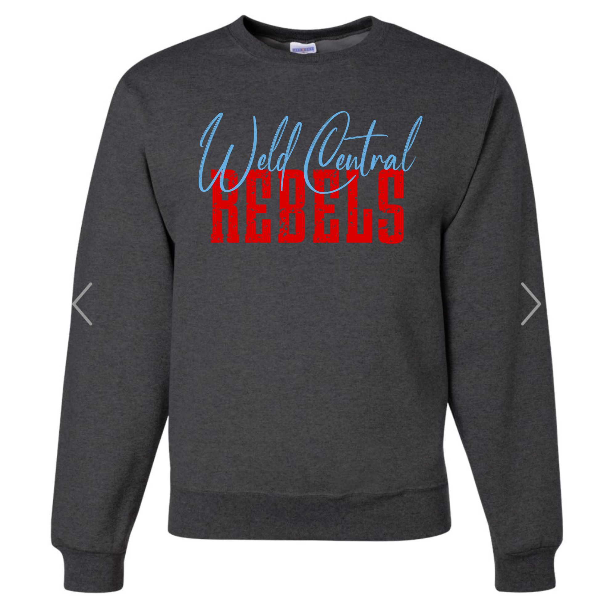 Weld Central Rebels Blue Red Overlay