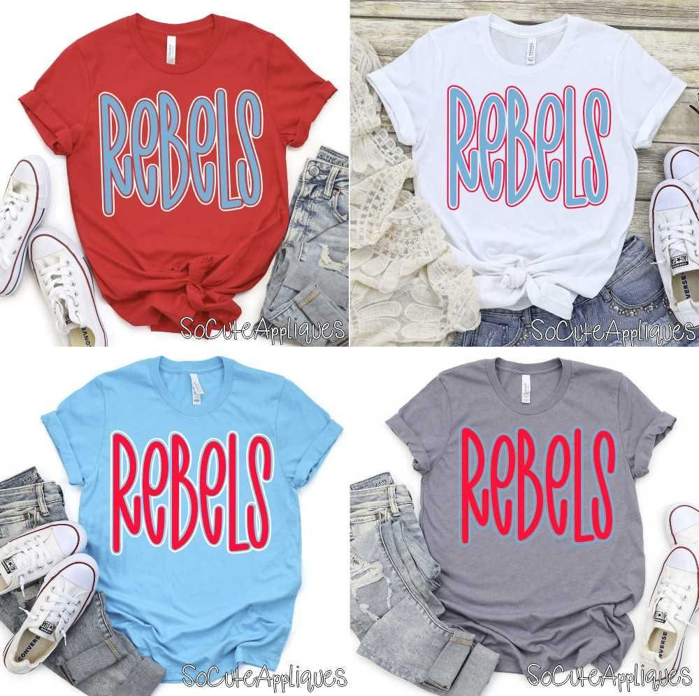 Rebels Curved Outline