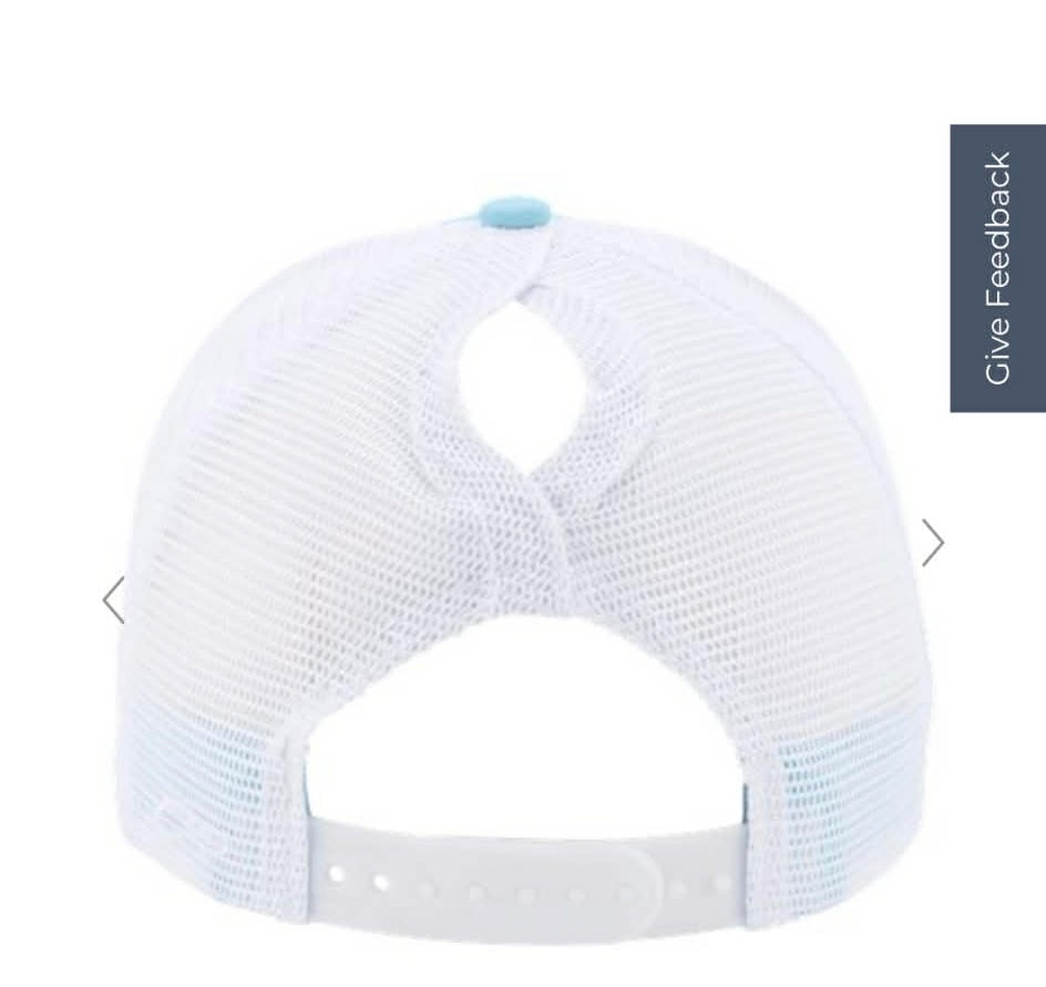 B.S. Engraved Leather Cut Out Patch Hat