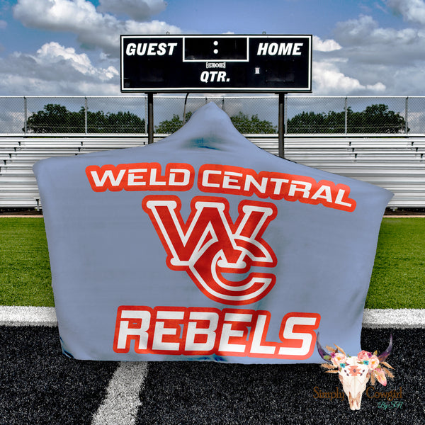 🩵Weld Central HOODED Fleece Stadium BLANKETS❤️