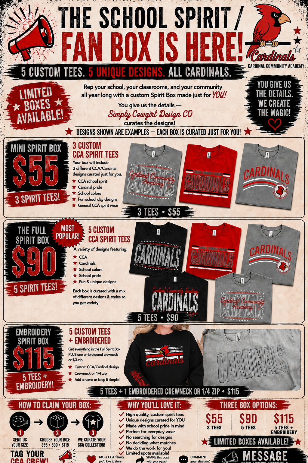 CCA Cardinals Spirit Box