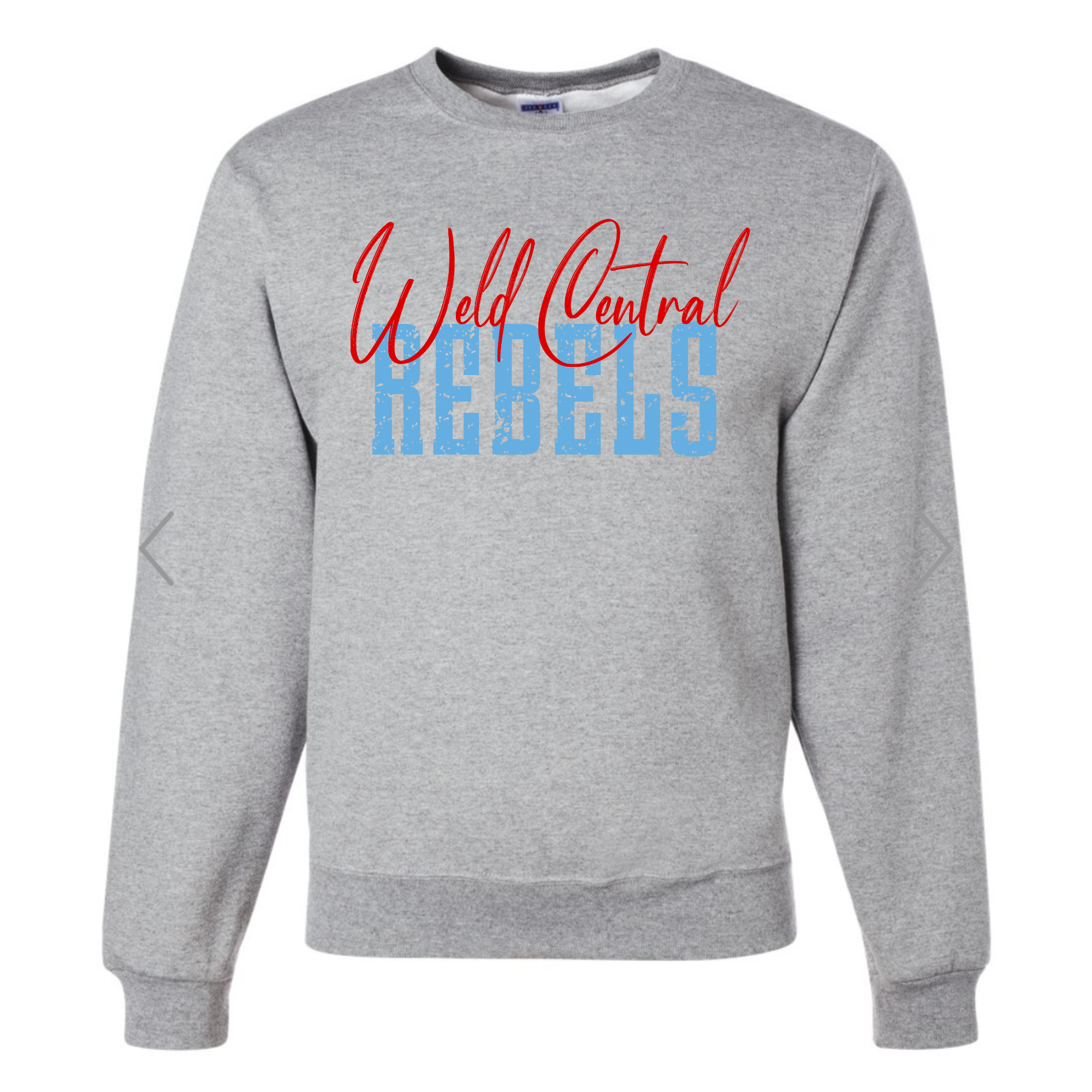 Weld Central Rebels Red Blue Overlay