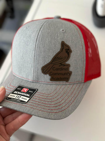 CCA Engraved Leather Patch Hat