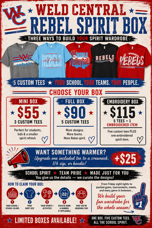 Weld Central Rebels Spirit Box