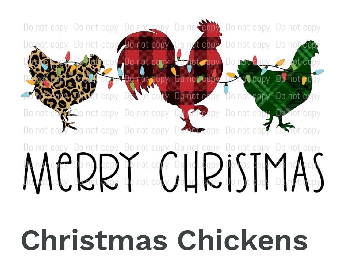 Merry Christmas Chickens