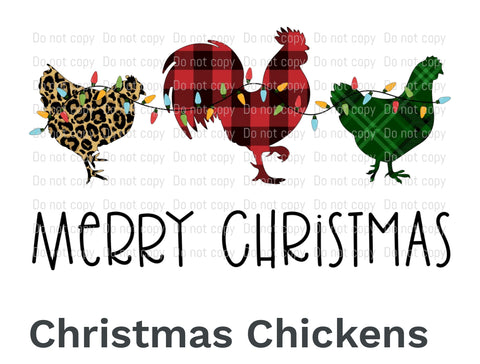 Merry Christmas Chickens